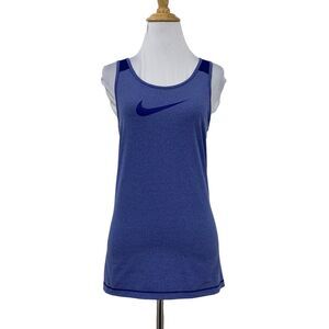 Nike Pro Tank Top Womens M Medium Purple Racerback Athletic Workout Gym Shirt